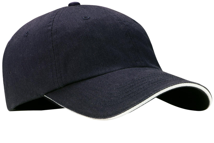 Port Authority Sandwich Bill Cap with Striped Closure.