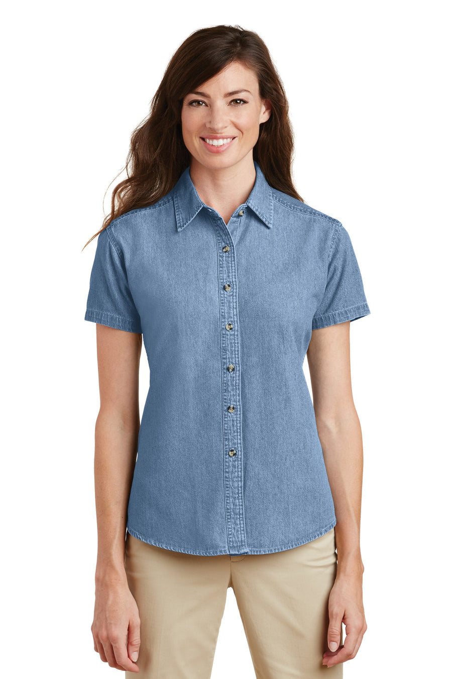 Port & Company - Short Sleeve Value Denim Shirt.