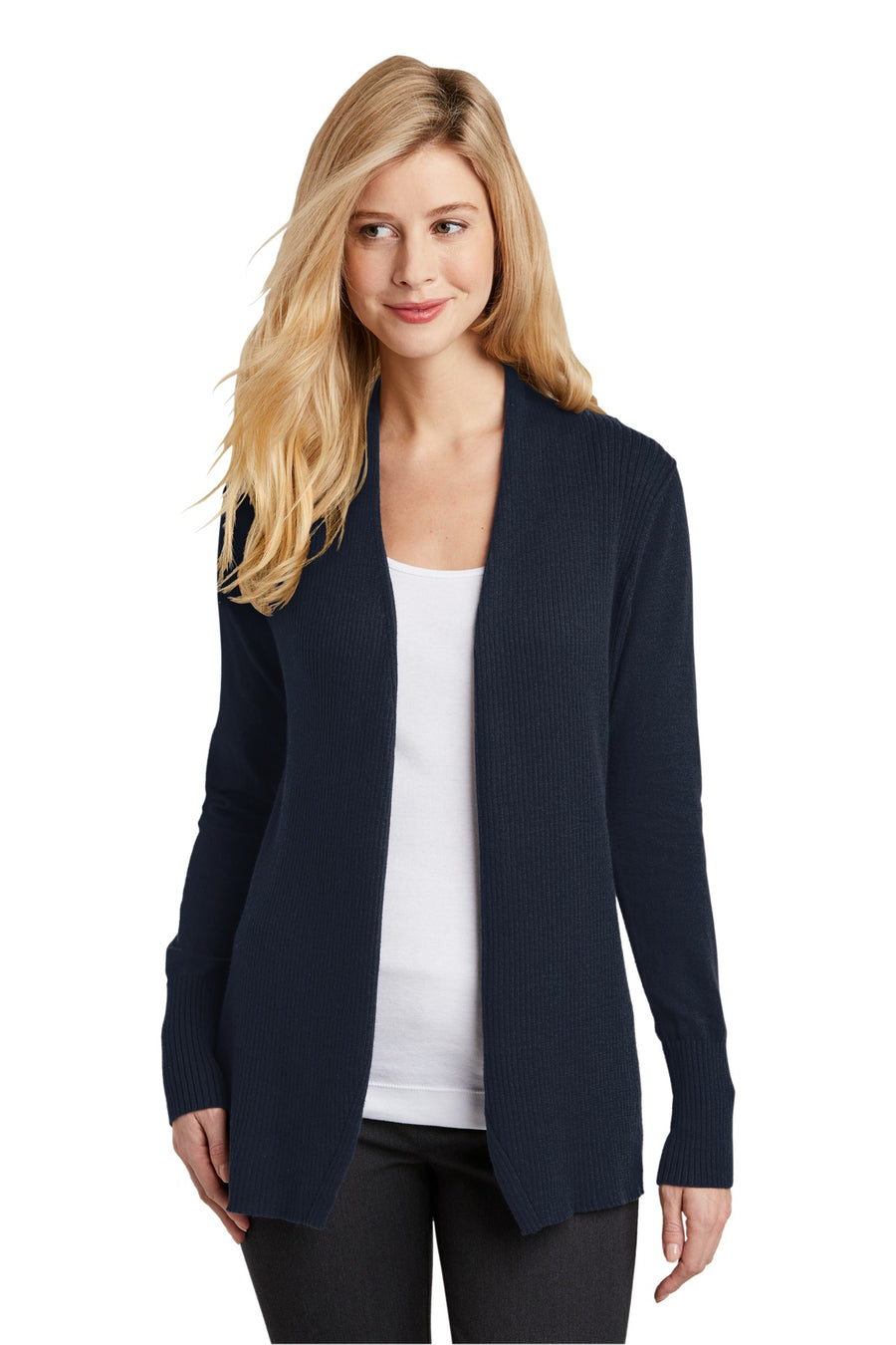 Port Authority Open Front Cardigan Sweater.