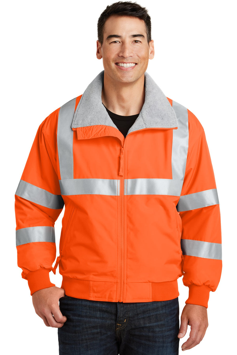Port Authority Enhanced Visibility Challenger Jacket with Reflective Taping.