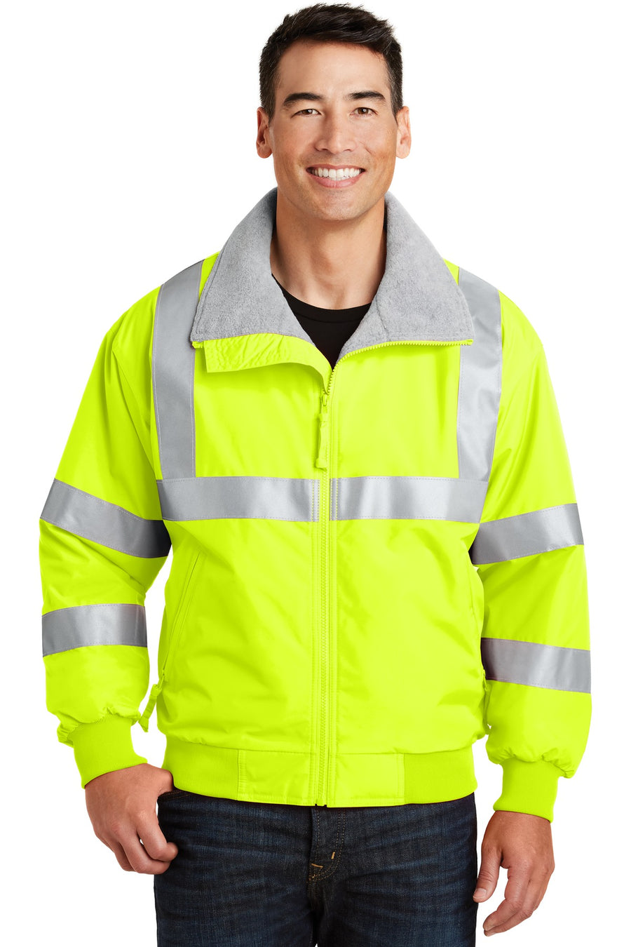 Port Authority Enhanced Visibility Challenger Jacket with Reflective Taping.